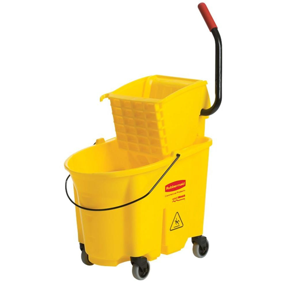 RUBBERMAID WAVE BRAKE 35 QUART SIDE PRESS BUCKET WRINGER