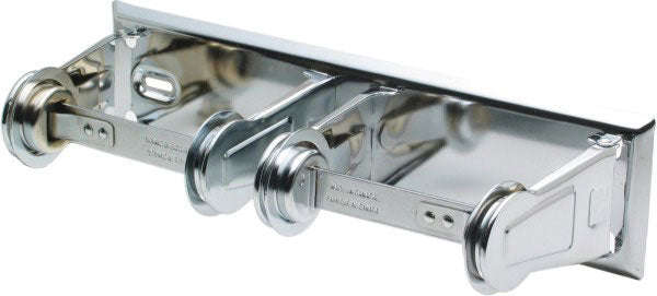 FROST DOUBLE ROLL STANDARD TOILET PAPER DISPENSER F150 - CHROME - 4.25"X3.125"X12.675"