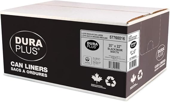 GARBAGE BAGS CLEAR 20" X 22" UTILITY CAN LINER 500 BAGS 2022
