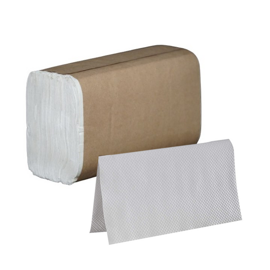 SINGLE FOLD HAND TOWEL WHITE 16 PACKS X 250 SHEETS